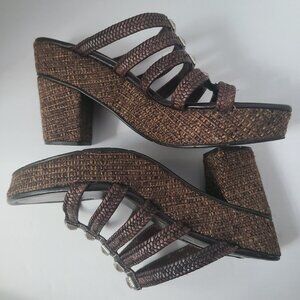 BRIGHTON Braided Platforms Sandals